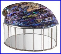 polished paua seashell box